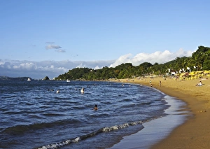 Praia Grande Prints: View of the beach in Praia Grande, Ilhabela Island, State of Sao Paulo, Brazil, South
