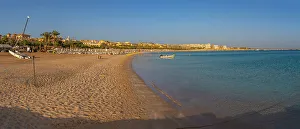 Old Towns Prints: View of beach in Sahl Hasheesh Old Town