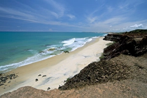 Brazil Prints: View of the beaches from plateau, Pipa, Natal, Rio Grande do Norte state