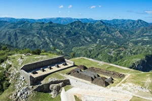 Cap Haitien Prints: View over the beautiful mountains around the Citadelle Laferriere