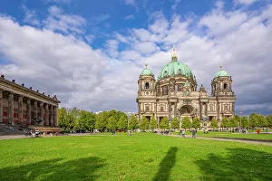 Lawns Prints: View of Berlin Cathedral, Museum Island, Mitte, Berlin, Germany, Europe
