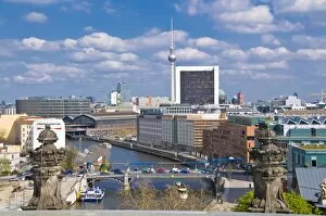 Images Dated 19th April 2010: View over Berlin from the German Reichstag, Berlin, Germany, Europe