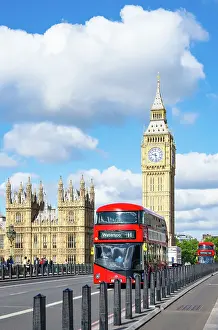 Day Trip Prints: View towards Big Ben (The Elizabeth Tower) and the Palace of Westminster
