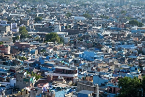 Hues Prints: View over Blue City, Jodhpur, Rajasthan, India