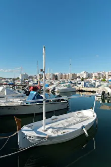 Port Prints: View of the boats, Marina, Santa Eulalia port