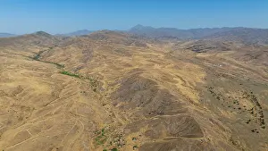 Settlement Prints: View of the bombed village of Jabrayil in Qarabaqh showing destruction