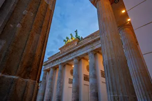 Unter Der Linden Prints: View of Brandenburg Gate at dusk