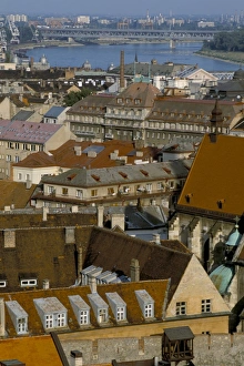 Danube Prints: View over Bratislava to the River Danube