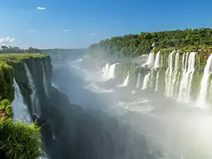 Rainforests Prints: A view of the Brazilian side of the Devil's Throat (Garganta del Diablo)