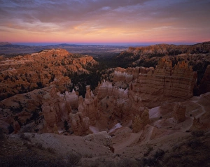 Sunset Point Prints: View of Bryce Canyon National Park at sunset