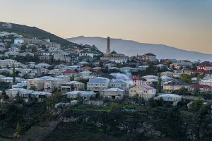 Settlement Prints: View over the buildings of Kubachi in Dagestan