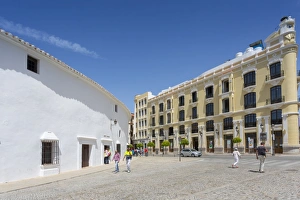 Bullring Prints: View of Bullring of the Royal Cavalry of Ronda, Ronda, Andalusia, Spain, Europe