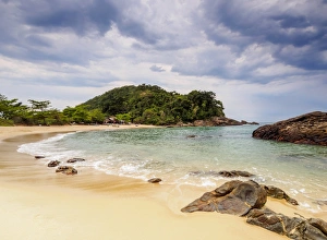State Of Rio De Janeiro Prints: View of the Cachadaco Beach, Trinidade, Paraty Zone, State of Rio de Janeiro, Brazil