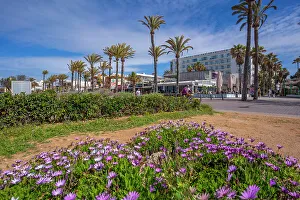 Sidewalk Prints: View of cafes and bars at Playa de Palma