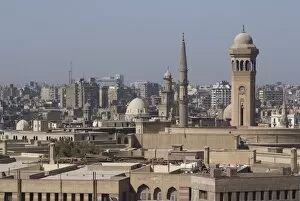Images Dated 22nd October 2007: View of Cairo from Al-Azhar Park, Egypt, North Africa, Africa
