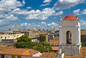 Camaguey Prints: View over Camaguey, Cuba, West Indies, Caribbean, Central America