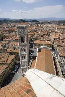 Campanile Prints: View of Campanile from Duomo, Florence, Tuscany, Italy, Europe