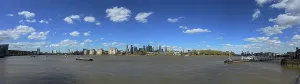 Aesthetic Prints: View of Canary Wharf from Greenwich, London, United Kingdom