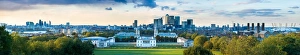 Greenwich Prints: View of Canary Wharf from Greenwich Observatory