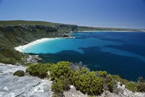 Kangaroo Island Prints: View from Cape du Couedit towards Weirs Cove and coastline at southwest tip of island