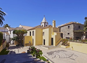 Porto Santo Prints: View of the Casa de Cristovao Colombo Museum and the Church tower