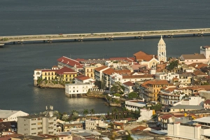 Panama Prints: View over Casco Viejo, UNESCO World Heritage Site, Panama City, Panama, Central America