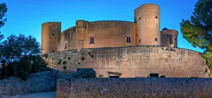 Overlooking Prints: View of Castell de Bellver at dusk