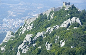 Sintra Prints: View of Castelo ds Mouros (Moorish Castle)