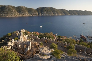 Rounded Prints: View over castle and Kekova, Simena (Kalekoy)