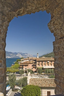 Italian Lake Prints: A view from the castle over Torre del Benaco