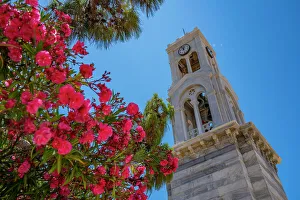 Bells Prints: View of Cathedral belltower of Kalimnos