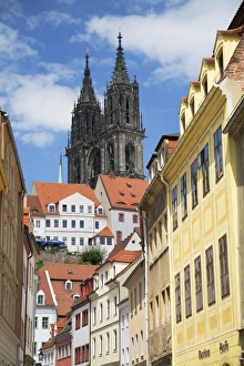View of Cathedral, Meissen, Saxony, Germany, Europe
