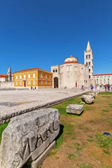 Old Ruins Gallery: View of Cathedral of St. Anastasia, Zadar, Zadar county, Dalmatia region, Croatia, Europe