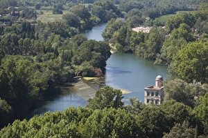 Herault Prints: View from Cathedrale St. -Nazaire of River Orb, Beziers, Herault, Languedoc-Roussillon