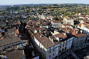 Southern Prints: View from the cathedral's tower showing the rooftops