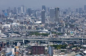 View of central Osaka City from atop the World Trade Center (WTC) on Sakishima Island View of central Osaka City from atop the World Trade Center (WTC) on Sakishima Island