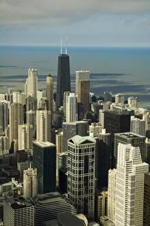 Images Dated 3rd March 2008: View of Chicago from the Sears Tower Sky Deck