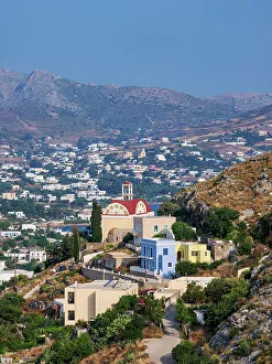 Agia Marina Prints: View towards the Church of Agia Paraskevi