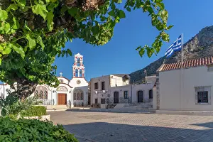 Charm Prints: View of Church of the Metamorphosis of the Savior in Piskopiano village