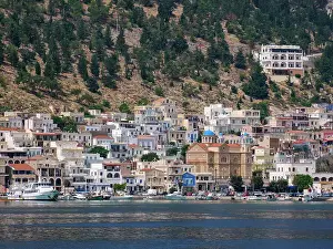 Kalymnos Prints: View towards the Church of Saint Nicholas