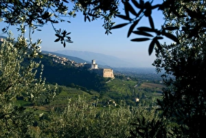 Assisi Prints: View of Church of San Francesco