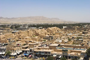 Herat Prints: View from The Citadel (Qala-i-Ikhtiyar-ud-din), Herat, Herat Province, Afghanistan, Asia