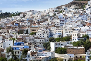 Tangeri Tetouan Region Prints: View of the city, Chefchaouen (Chaouen)