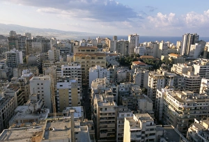 Lebanonese Prints: View over the city from Crown Hotel