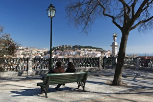 Couples Prints: View over city from Miradouro de Sao Pedro de Alcantara