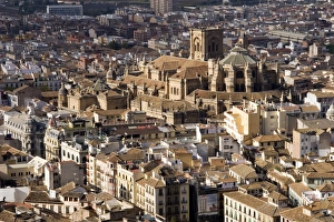 View of city showing the cathedral