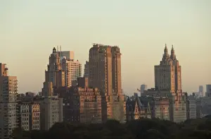 Central Park Prints: View of city skyline from Central Park from south looking north