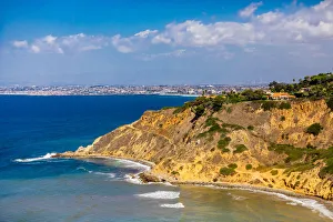 Palos Verdes Prints: View of Cliffs in Rancho Palos Verdes, California, United States of America, North