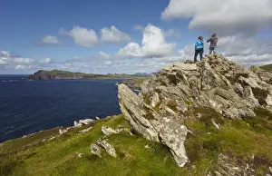 A view from Clogher Head towards Sybil Point, at the western end of the Dingle Peninsula