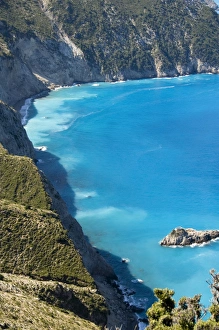 Cephalonia Prints: View of coast near Assos